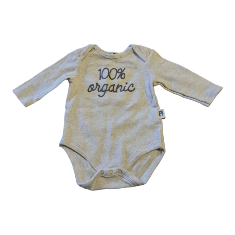 Rabbit & Bear 100% Organic Long-Sleeve Onesie